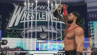 WWE 2K23 Roman Reigns VS Cody Rhodes For The WWE Undisputed Universal Championship At Wrestlemania