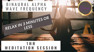 RELAXING Binaural Beat Relief Music: GENTLE VIBRATIONS - Feel Calm and Centered Alpha Wave Frequency