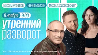 Утренний разворот / @khodorkovskyru* / Георгий Кунадзе / Курников и Баблоян / 06.11.22