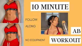 10 MINUTE AB WORKOUT (EFFECTIVE) | intense | follow along | no equipment
