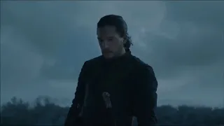 Game of Thrones Jon Snow charges into battle Battle of BastardsTrim 1 charge