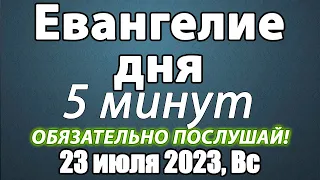 23 июля 2023 года Воскресенье Евангелие дня с толкованием. Чтимые святые. Церковный календарь