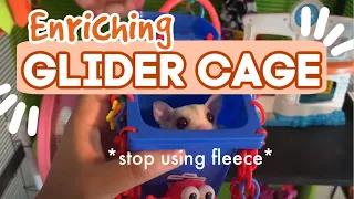 SUGAR GLIDER CAGE MISTAKES|stop using only fleece| cage setup & tour | My Pawfect Family