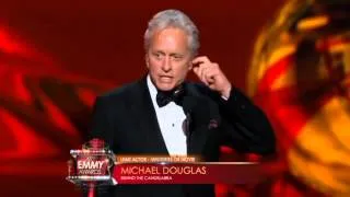 Michael Douglas thanks estranged wife at Emmy Awards