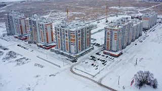Строительство ЖК «Ясная Поляна» в Медведево | Ноябрь 2021 г. | Республика Марий Эл
