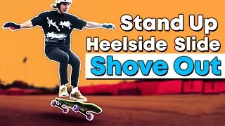 ЛОНГБОРД ТРЮКИ  HOW TO HEELSIDE STAND UP SLIDE SHOVE OUT