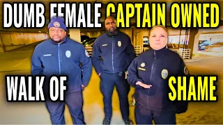 Idiot Female Captain Gets Owned! No Accountability, Walk Of Shame! First Amendment Audit Fail