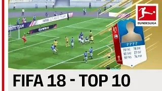 Top 10 Best Goals on FIFA 18 from Bundesliga World Cup 2018 Stars - Reus, James & Co.