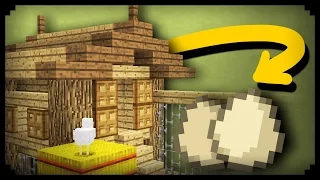 ✔ Minecraft: How to make a Working Chicken Coop