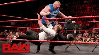 Brock Lesnar wreaks havoc on "Miz TV": Raw, Aug. 7, 2017