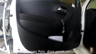 Volkswagen Polo  (2009–2017)  door panel removal