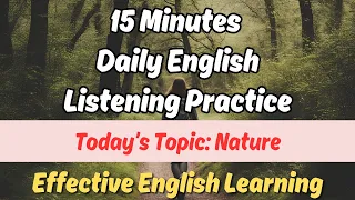 15 Minutes Common English Sentences Practice (Topic: Nature) | Effective English Learning