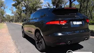 2016 Jaguar F-PACE S 35t 0-100km/h & engine sound