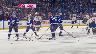 Lightning Warmups vs Avalanche June 22 Stanley Cup Final Game 4