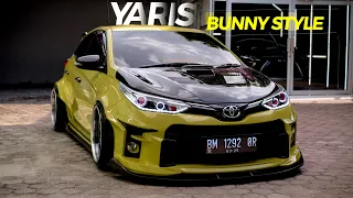 Review modifikasi Toyota New Yaris 2020 dengan style Rocket Bunny.