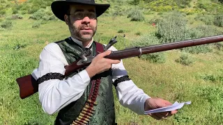 Eric with his Model 1888 Springfield Trapdoor (.45-70)