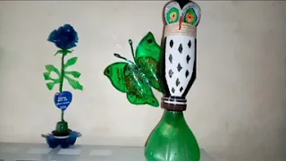 Night light 💡owl🔌🦉from plastic bottle 🍶Ночник💡сова🔌🦉 из пластиковой бутылки 🍶