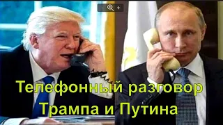 Телефонный разговор Трампа и Путина.