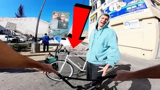 GUY TRIES SELLING ME A STOLEN BIKE IN BROAD DAYLIGHT.. (BMX IN COMPTON)
