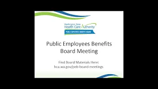 PEB Board Meeting – July 14, 2022