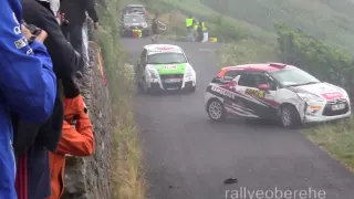 SS15 abort Crash WP15 Abbruch durch Unfall  ADAC Rallye Deutschland 2013