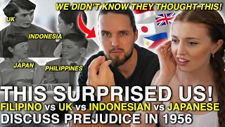 This SURPRISED US! Filipino vs Japanese vs UK vs Indonesian Students Discuss Prejudice in 1956