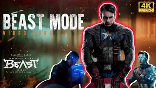 BEAST MODE - CAPTAIN AMERICA | STEVE ROGERS | MARVEL | ANIRUDH | CHRIS EVENS | 4K 60FPS |#beastmode