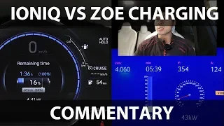 Zoe 52 kWh vs Ioniq 38 kWh fast charging