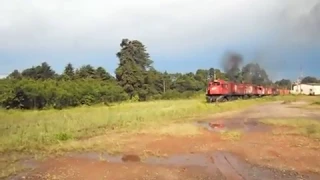 5 locomotivas chegando em itapeva passando por zix namibia 2666 reformada e uma gt22