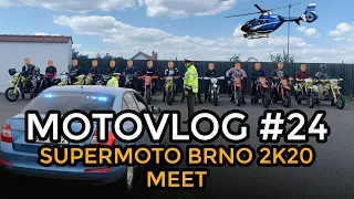 Motovlog cz/sk #24 SUPERMOTO MEET 2020 a co na to policie?🚓 /FoxyRiderCZ