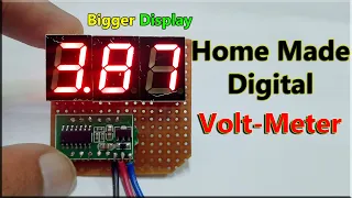 How To Make Digital Voltmeter without Arduino | Homemade DC Digital Voltmeter | 7-Segment Voltmeter