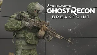 РОССИЙСКИЕ ПУЛЕМЕТЧИКИ ШТУРМУЮТ БАЗУ ПРОТИВНИКОВ / Tom Clancy's Ghost Recon Breakpoint