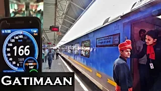 Full Journey at 160+ kmph in India's Fastest Train- GATIMAAN  EXPRESS  on a New Route to Jhansi