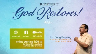 Repent: God Restores! - Bong Saquing - Songs of Hope