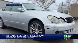 Massive sideshow bust | 88 cars seized, more than 150 people detained