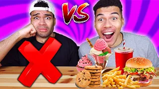 ESSEN VS KEIN ESSEN CHALLENGE