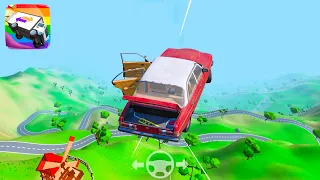 Crash Delivery! Destruction & smashing flying car! Brutal Crashes Drive Car Crashes Compilation