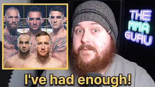 MMA Guru Has Had Enough With Those Fighters!