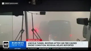 Lincoln Tunnel reopens after car fire caused smoke condition