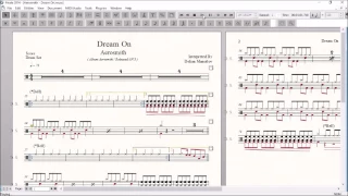 Drum Score World - Aerosmith - Dream On (Sample)