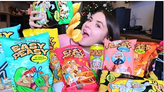 МУКБАНГ • Easy peasy чипсы Насти Ивлеевой СЪЕЛА ВСЕ обзор АСМР Easy peasy chips review ASMR mukbang