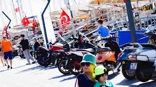 Roaming and shopping around Bodrum marina , Turkey