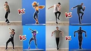 Fortnite Dances In Real Life - Season 1-10 (Scenario, Slick, Infectious, Jaywalk and many more!)