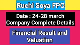 Ruchi soya latest news | ruchi soya fpo | share market latest buy tips | Vinay Equity