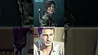 Lara Croft Vs Nathan Drake | Battle #shorts
