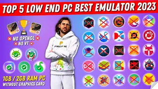 Top 5 Best Low End PC New Emulators Free Fire || 1GB Ram/2GB Ram Low PC Without Graphics Card (2023)