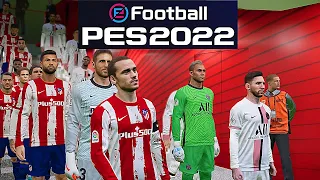 PSG vs ATLETICO MADRID | Champions League 21/22 eFootball PES 2022 PS5 MOD Next Gen