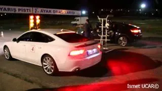 Audi A7 3.0 TDi(313 HP) vs BMW X6 3.5d Drag Race