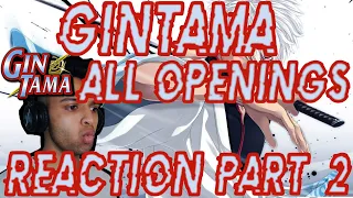 Gintama All Openings (1-21) Blind Reaction | Part 2