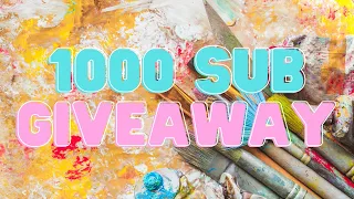 Thank you! Watercolor And Colored Pencil Art Supply 1K Giveaway CLOSED